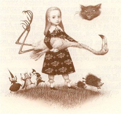 K  .    .  . Alice in Wonderland. Croquet.
