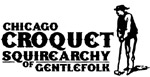 Chicago Croquet Squirearchy of Gentelefolk. Logo.