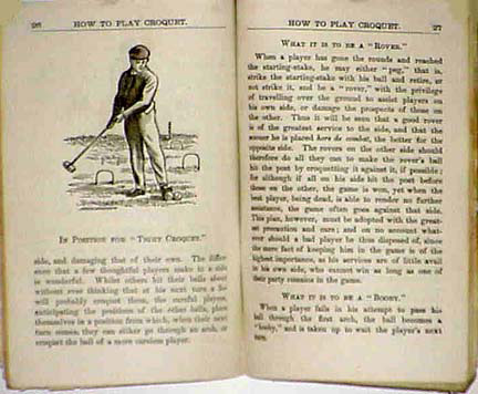How To Play Croquet. 1873.